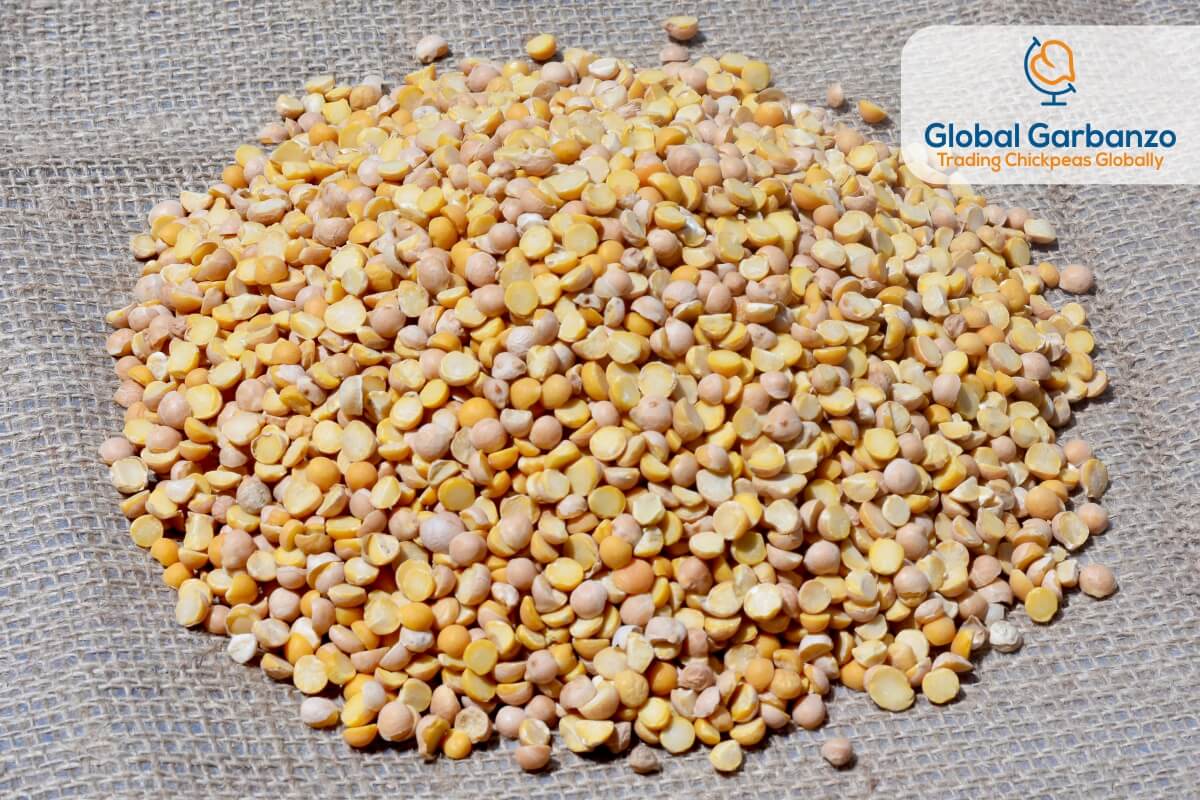 Machine Dressed, Sotexed, Split Chickpeas of 6-7 MM
